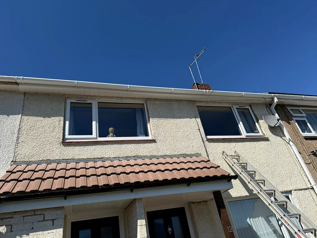 Fascias and guttering in Corby, another photo from the job