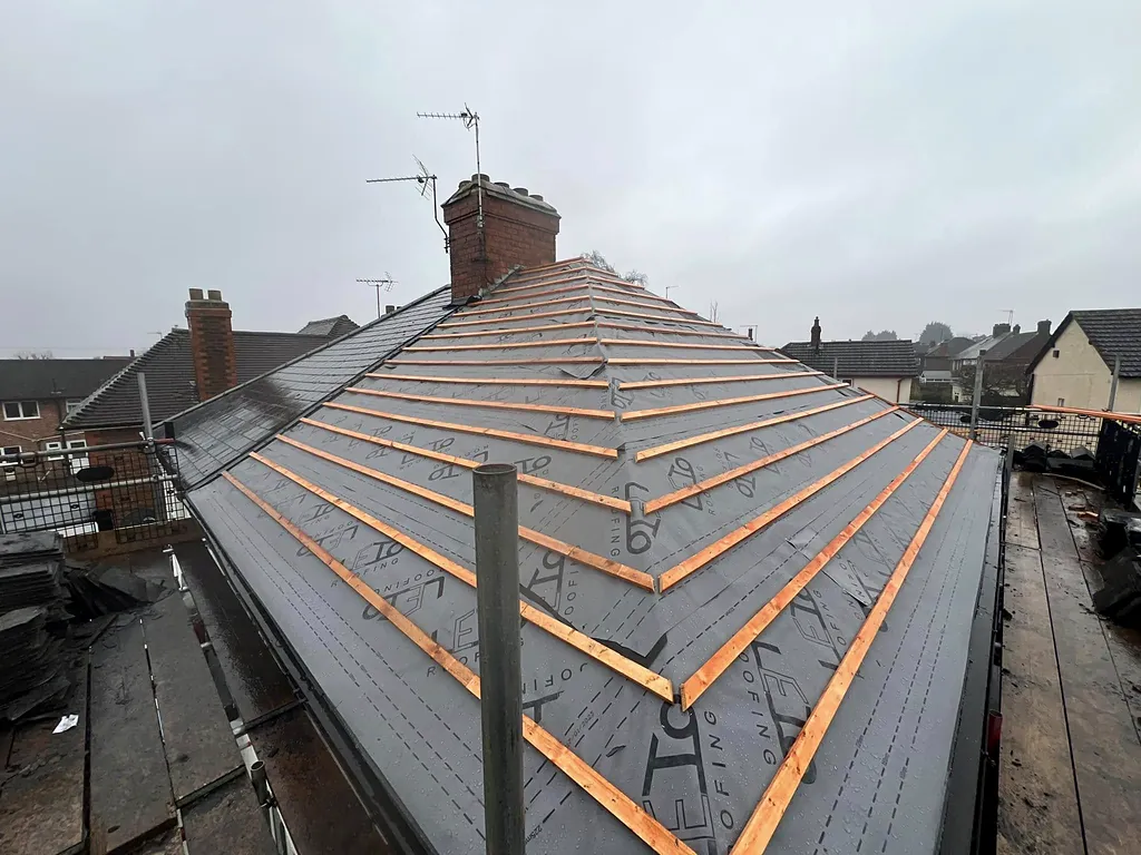 New membrane and battens